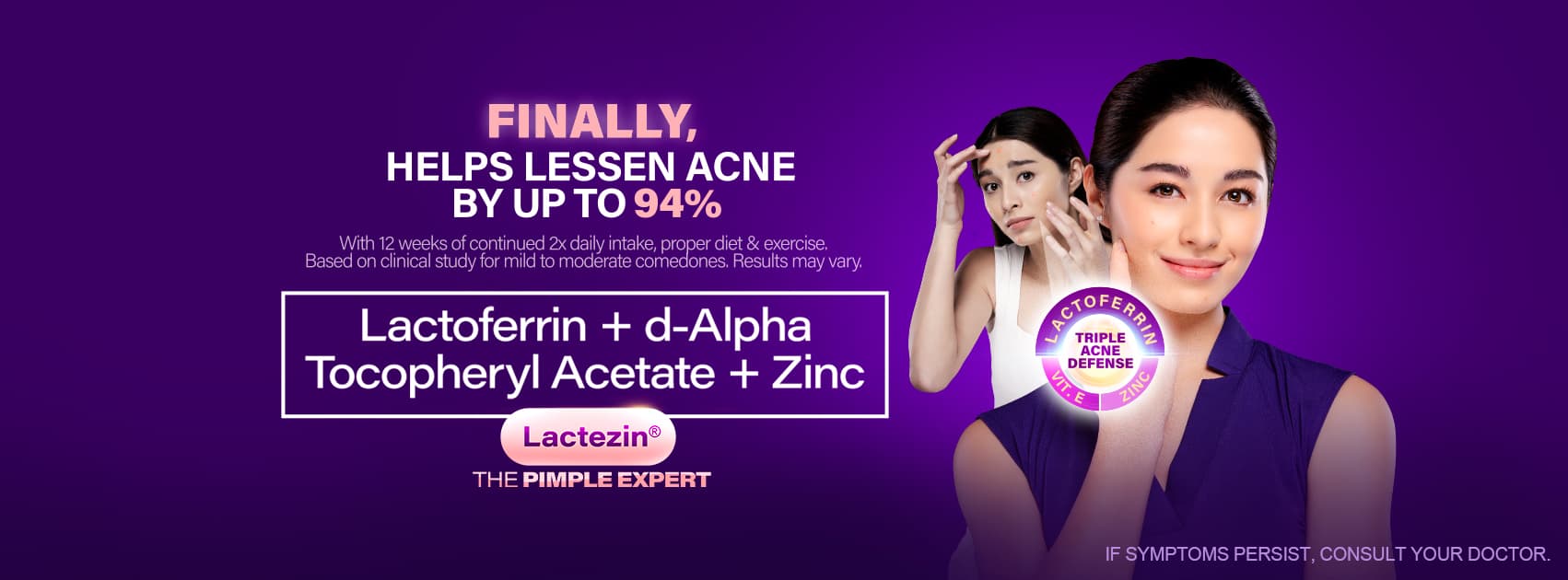 Lactezin Over The Counter Acne Pill And Pimple Treatment